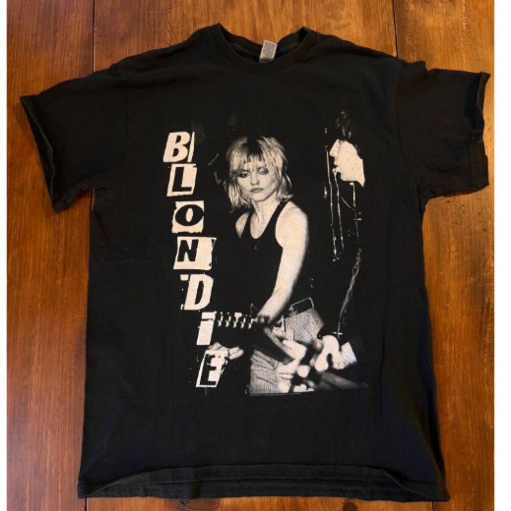 Debbie Harry Blondie T-Shirt in Black | Double Stitch | 100% Cotton